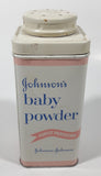 Vintage Johnson's Baby Powder Purest Protection 9 OZS. 6" Tall Tin Container Johnson & Johnson Limited Montreal EMPTY