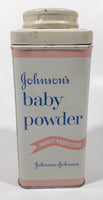 Vintage Johnson's Baby Powder Purest Protection 9 OZS. 6" Tall Tin Container Johnson & Johnson Limited Montreal EMPTY