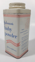 Vintage Johnson's Baby Powder Purest Protection 9 OZS. 6" Tall Tin Container Johnson & Johnson Limited Montreal EMPTY