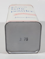 Vintage Johnson's Baby Powder Purest Protection 9 OZS. 6" Tall Tin Container Johnson & Johnson Limited Montreal EMPTY