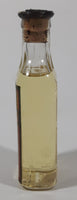 Antique Robinson & Webber Limited Winnipeg Packers Bottlers B.P. Pharmaceutical Goldex Gold Pure Cold Drawn London Castor Oil 4 1/2" Tall Glass Bottle with Cork Still FULL