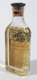 Antique Robinson & Webber Limited Winnipeg Packers Bottlers B.P. Pharmaceutical Goldex Gold Pure Cold Drawn London Castor Oil 4 1/2" Tall Glass Bottle with Cork Still FULL