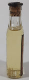 Antique Robinson & Webber Limited Winnipeg Packers Bottlers B.P. Pharmaceutical Goldex Gold Pure Cold Drawn London Castor Oil 4 1/2" Tall Glass Bottle with Cork Still FULL