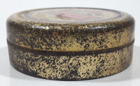 Antique Lanoline A delightfully soothing Emollient 2 3/8" Wide Tin Metal Canister