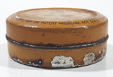 Antique 1910s Dr. A.W. Chases's Ointment Mfg By Edmanson Bates & Co. Ltd Sole Distributors 1 3/4" Wide Orange Tin Metal Canister