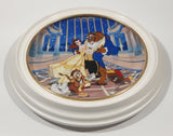 Knowles The Walt Disney Company Beauty and the Beast "Love's First Dance" White Framed Collector Plate