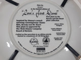 Knowles The Walt Disney Company Beauty and the Beast "Love's First Dance" White Framed Collector Plate