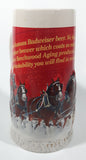 2013 Budweiser Holiday Stein Sights Of The Season 7" Tall Embossed Ceramic Beer Mug