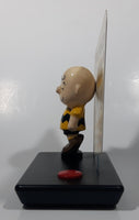 Hallmark Peanuts Charlie Brown "Not Now, I'm Dancing." Schulz 6 1/2" Tall Plastic and Metal Musical Display