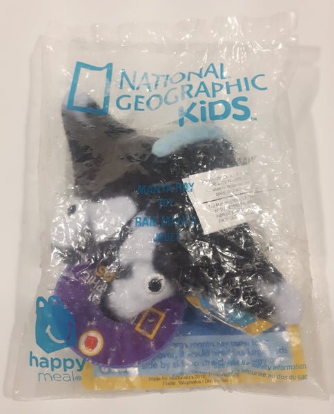 2018 McDonald's National Geographic Kids Manta Ray Toy Plush Stuffed Animal New in Package