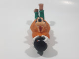 1992 Burger King Kid's Meal Disney Goof Troop Goofy with Bowling Ball 6" Long Pull Back Toy Figure