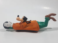 1992 Burger King Kid's Meal Disney Goof Troop Goofy with Bowling Ball 6" Long Pull Back Toy Figure