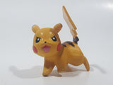 Tomy Nintendo Pokemon Pikachu 1 1/2" Long PVC Toy Figure