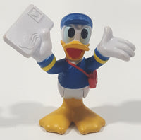 Fisher Price Disney Junior Donald Duck Mailman Holding Letter 2 1/2" Tall Toy Figure