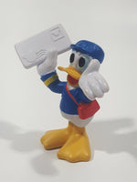 Fisher Price Disney Junior Donald Duck Mailman Holding Letter 2 1/2" Tall Toy Figure