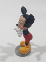 Disney Mickey Mouse Holding A Bone 3 1/8" Tall Toy Figure