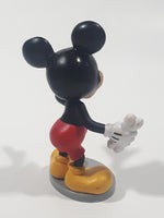 Disney Mickey Mouse Holding A Bone 3 1/8" Tall Toy Figure