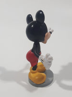 Disney Mickey Mouse Holding A Bone 3 1/8" Tall Toy Figure