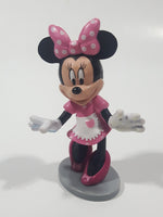 Disney Minnie Mouse Wearing Apron 3 1/4" Tall Toy Figure