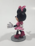 Disney Minnie Mouse Wearing Apron 3 1/4" Tall Toy Figure