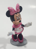 Disney Minnie Mouse Wearing Apron 3 1/4" Tall Toy Figure