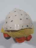 Baby Chick in Bonnet Holding Easter Egg 2 1/4" Tall Toy Figure