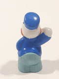 Disney Donald Duck Train Conductor Holding Pocket Watch 2" Tall PVC Toy Figure