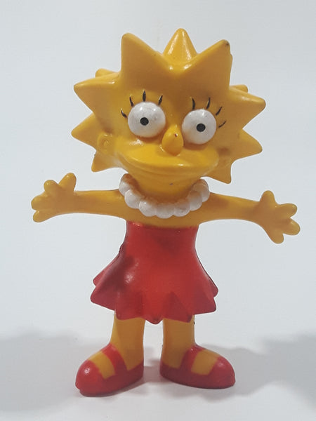 1990 Jesco 20th Century Fox The Simpsons Lisa Simpson 3 1/2" Tall Rubber Toy Figure