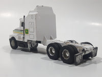 Ertl John Deere Kenworth T600A Semi Tractor Truck White Pull Back Die Cast Toy Car Vehicle