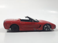 Burago Chevrolet Corvette Convertible Red 1/43 Scale Die Cast Toy Car Vehicle