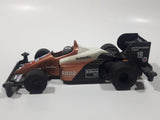 Vintage 1989 Imperial Hypersonic Bullet Car #19 Mobil 1 Duracell Formula 1 Black Copper White 5 3/4" Long Plastic and Metal Die Cast Toy Race Car Vehicle