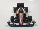 Vintage 1989 Imperial Hypersonic Bullet Car #19 Mobil 1 Duracell Formula 1 Black Copper White 5 3/4" Long Plastic and Metal Die Cast Toy Race Car Vehicle
