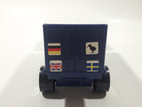 Vintage 1970s Tonka Semi Tractor Truck and Trailer White 8" Long Pressed Steel and Plastic Die Cast Toy Car Vehicle Made in Japan