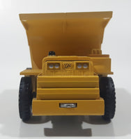 Vintage Hubley Tiny Toys LW Dump Truck Yellow Plastic and Metal Die Cast Toy Car Vehicle Made in U.S.A.