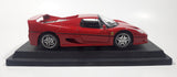 Burago Ferrari F50 Red 1/24 Scale Die Cast Toy Car Vehicle with Opening Doors and Engine Cover