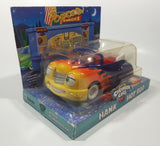 2001 The Chevron Cars Hank Hot Rod Popcorn Snacks Techron Convertible Purple with Orange and Yellow Flames Die Cast Toy Car Vehicl