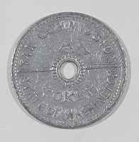Antique 1935 Laws State of Washington Tax Commission Tax Token Tax on Purchases 10 Cents Or Less Aluminum Metal Coin