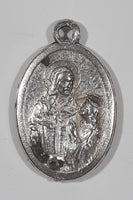 Vintage Saint Ann Metal Pendant Made in Italy