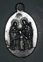 Vintage Saint Ann Metal Pendant Made in Italy