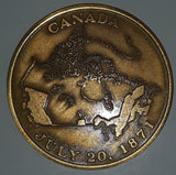 Vintage 1971 Centenary of Confederation with Canada British Columbia July 20, 1871 Metal Coin