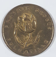 Vintage 1960s Manitoba 1870 Prairie Crocus Brass Metal Coin