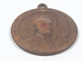 Antique IHS S. Ignativs Loyola Fvndator Soc. IESV Saint Ignatius Religious Metal Pendant