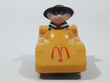 1988 McDonald's Turbo Macs The Hamburglar Yellow Toy Pull Back Friction Motorized Plastic Toy Car Vehicle - Happy Meals