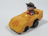 1988 McDonald's Turbo Macs The Hamburglar Yellow Toy Pull Back Friction Motorized Plastic Toy Car Vehicle - Happy Meals