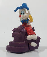 1991 Burger King Kid's Meal Disney Walt Disney World Parade Roger Rabbit 2 3/4" Tall Wind Up Toy Figure Car Parade Float