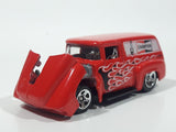 2010 Hot Wheels HW Performance 1956 Ford Truck Champion Spark Plugs Red Die Cast Toy Car Hot Rod Vehicle