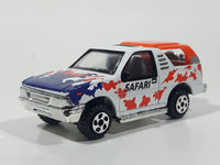 Unknown Brand Safari Truck White and Orange Die Cast Toy Car Vehicle