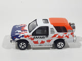 Unknown Brand Safari Truck White and Orange Die Cast Toy Car Vehicle