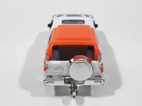 Unknown Brand Safari Truck White and Orange Die Cast Toy Car Vehicle