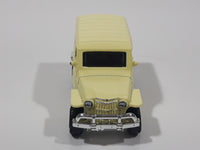 2021 Matchbox Moving Parts '62 Jeep Willys Station Wagon Light Pale Yellow Die Cast Toy Car Vehicle with Opening Doors